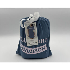 New Hello Mello Let Me Sleep Pillowfight Champion V-Neck Sleep Shirt, L/XL